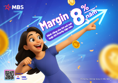 Gói lãi suất Margin 8% cho khách hàng mới và khách hàng Priority hiện hữu