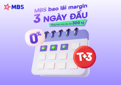 MBS áp dụng ưu đãi gói lãi suất T+3 cho khách hàng