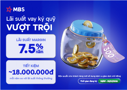 Ưu đãi lãi suất 7,5% – độc quyền dành riêng cho khách hàng mở mới sử dụng dịch vụ giao dịch chủ động
