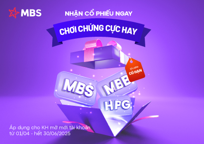 MBS thông báo triển khai chương trình ưu đãi “Nhận cổ phiếu ngay, chơi chứng cực hay”